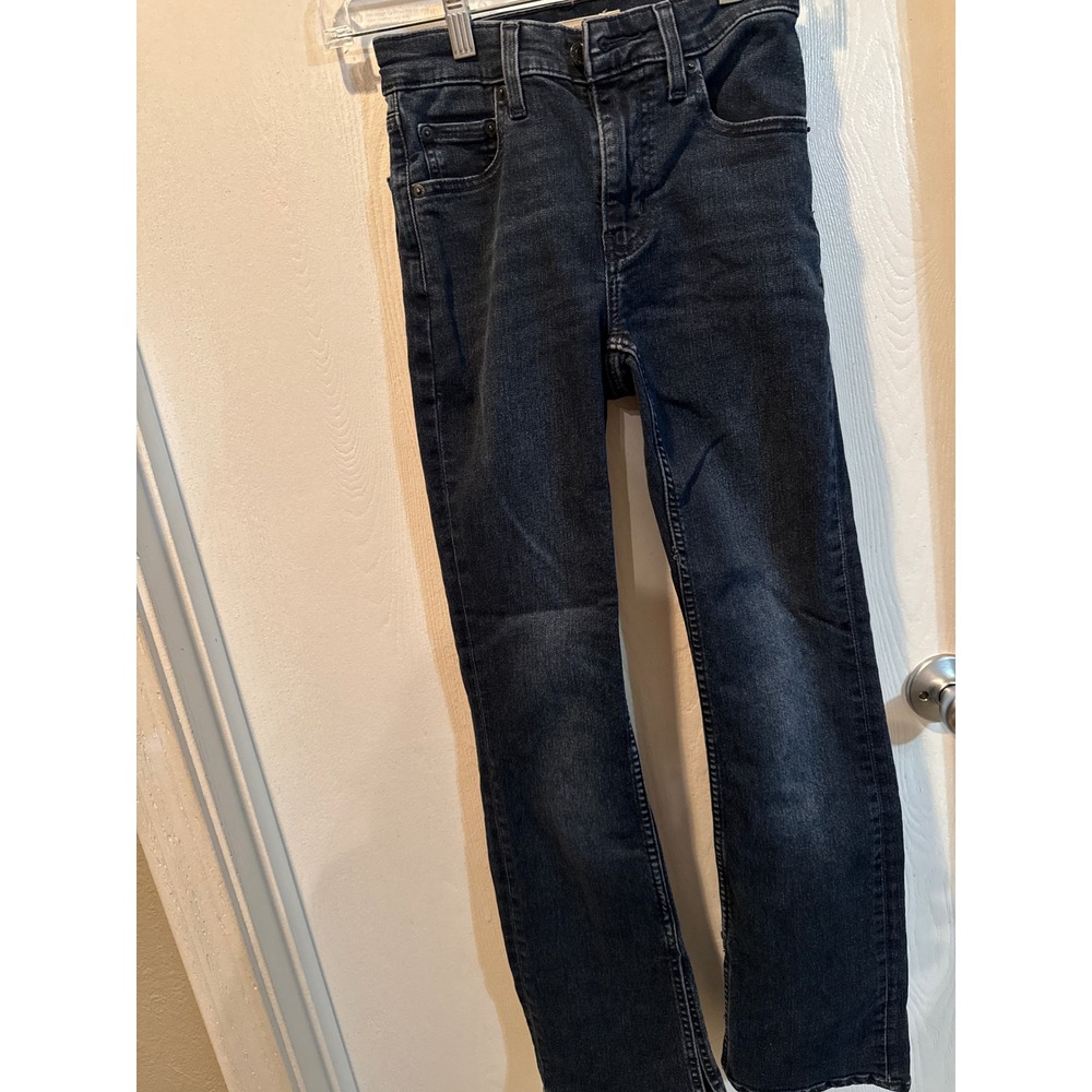 Levis Premium 725 High Rise Bootcut Jeans Dark Wash Black Size 23 Slim Fit